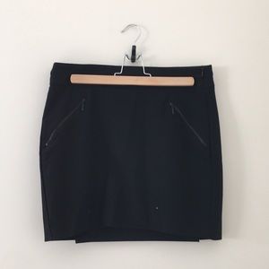 Zara - Black pencil skirt with zip details